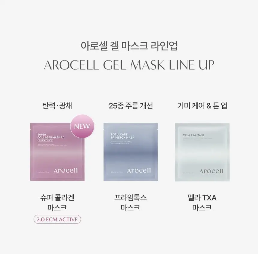 [리뉴얼/쫀광효과UP] 아로셀 슈퍼 콜라겐 마스크 2.0 ECM Active 3+1매 기획 상세페이지 48